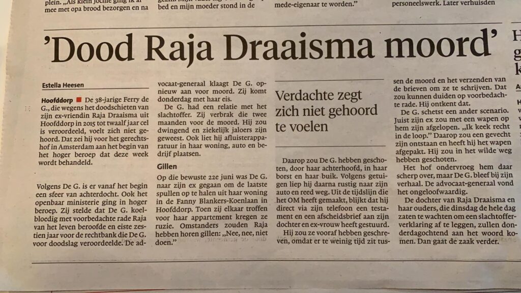 Moord Raja Draaisma
